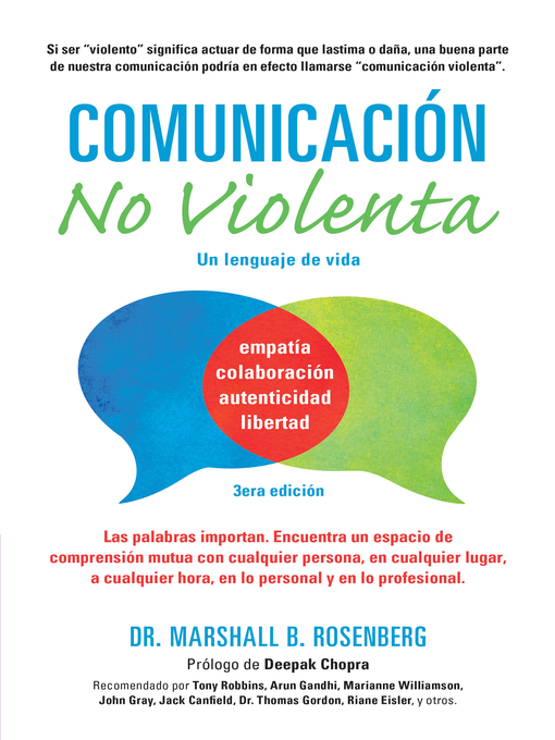 Title details for Comunicación no Violenta by Marshall B. Rosenberg - Available